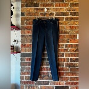 Charter Club Bristol Skinny Ankle women’s Dark Wash W/Gold Stripe Jeans Size:12